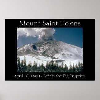 Poster Monte Santo Helens - Pré-Erupção