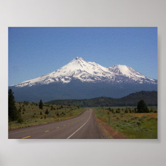 Póster Monte Shasta, Califórnia
