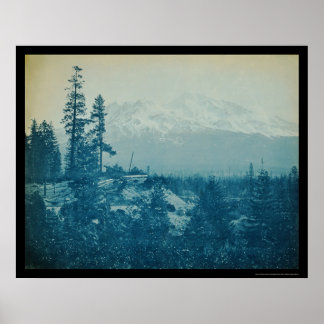 Poster Monte Shasta Panorama 1899