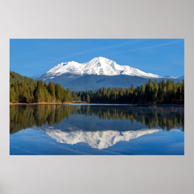 POSTER MONTE SHASTA REFLETIDO (Frente)