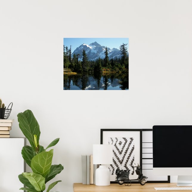 Poster Monte Shuksan Cénico, Washington Fotográfico (Escritório em casa)