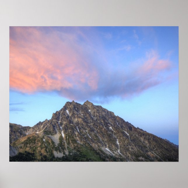 Póster Monte Stuart, ao pôr do sol (Frente)