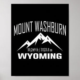 Poster Monte Washburn Wyoming Climbing Summit Club Outdoo