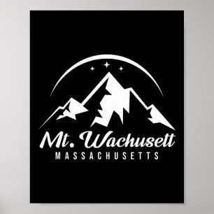 Poster Monte WMassachusetts Machusets Ski Resort Skib Sno