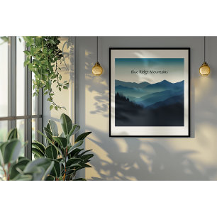 Póster Montebello VA Montanhas Blue Ridge Personalizado