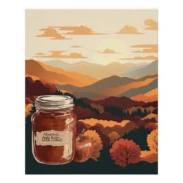 Póster Montebello, Virgínia Apple Butter personalizável