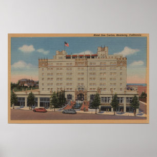 Póster Monterey, CA - opinião de San Carlos do hotel
