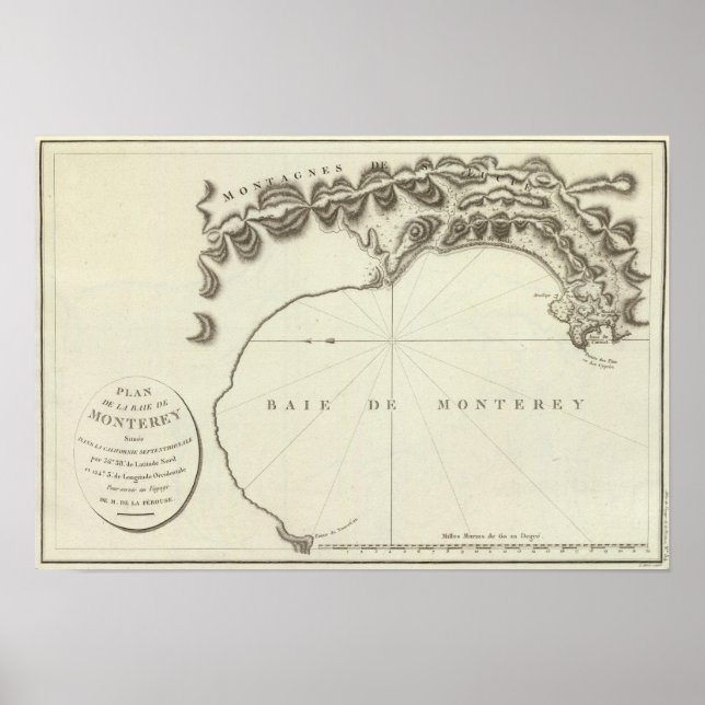 Póster Monterey, Califórnia (Frente)