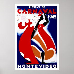 Poster ~ Montevideo de Festa de Carnaval