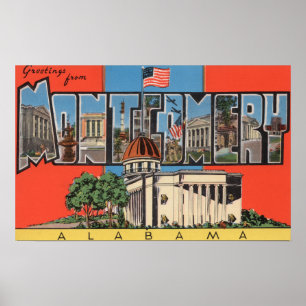 Póster Montgomery, Alabama (capital Bldg)