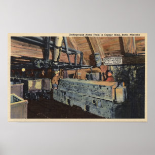 Póster Montículo, Montana - motor subterrâneo