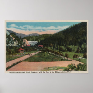 Póster Montículo, TA - vista do parque de Reservior da