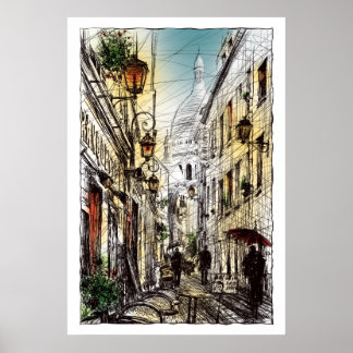 Póster Montmartre XI