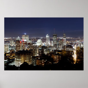 Póster Montreal na noite