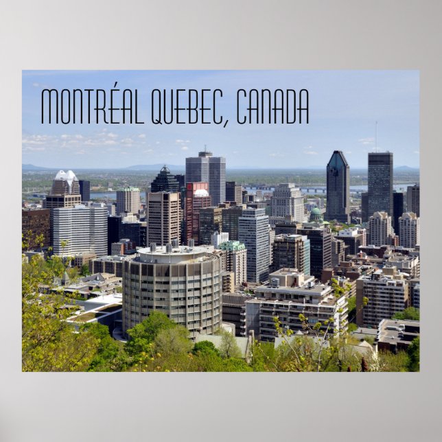 Poster Montréal Quebec Canadá (Frente)