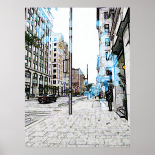 Poster Montreal Street 8343a