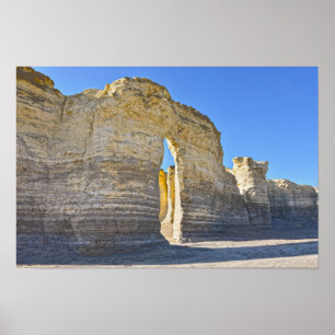Poster Monument Rocks Arco da Chave, Kansas