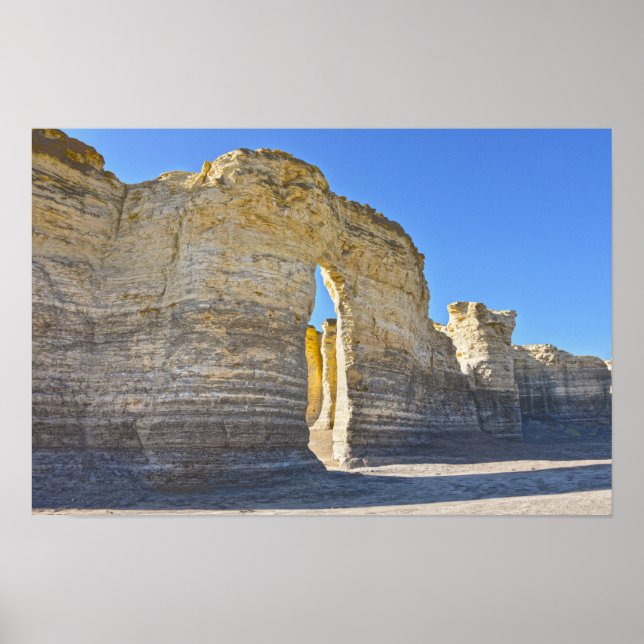 Poster Monument Rocks Arco da Chave, Kansas (Frente)