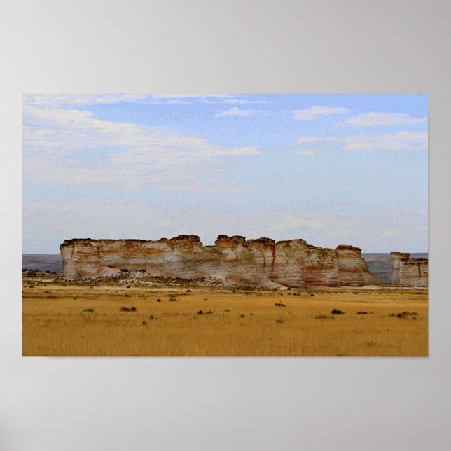 Poster Monument Rocks no Kansas Ocidental (Frente)