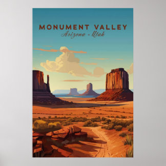 Poster Monument Valley, Arizona Utah