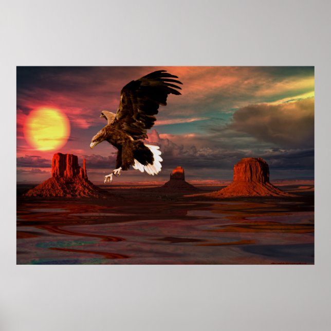 Póster Monument — Valley-Eagle-Set-1 (Frente)