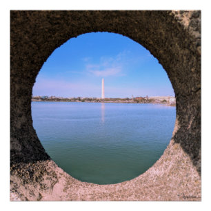 Póster Monumento a Washington durante a cereja floresce 2