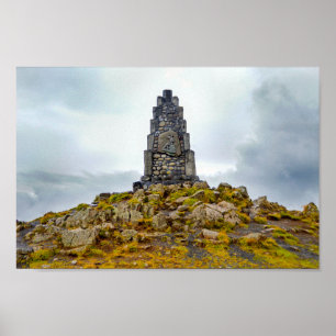 Poster Monumento ao poeta islandês Stephan G. Stephansson