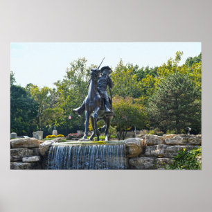 Poster Monumento ao Soldado Búfalo, Fort Leavenworth, Kan
