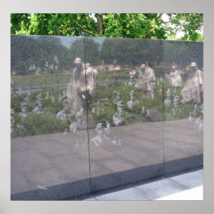 Poster Monumento da Guerra da Coreia em Washington, D.C.
