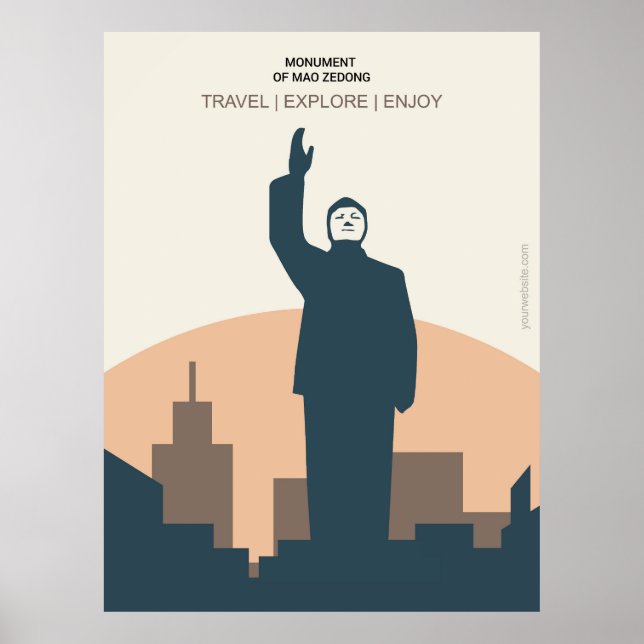 Poster Monumento de Mao Zedong (Frente)