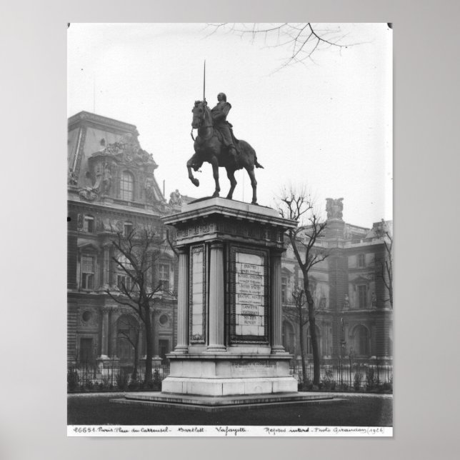 Póster Monumento dedicado ao General Lafayette (Frente)
