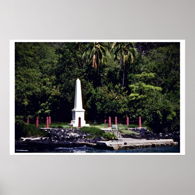 Poster Monumento do Capitão Cook - Havaí (Frente)