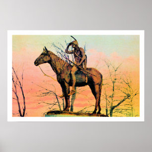 Póster Monumento do vintage o escuteiro, Kansas City MO