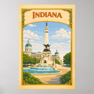 Poster Monumento dos Soldados e Marinheiros de Indiana Vi