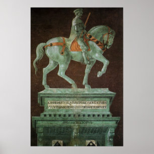 Poster Monumento Equestre a Sir John Hawkwood, Uccello