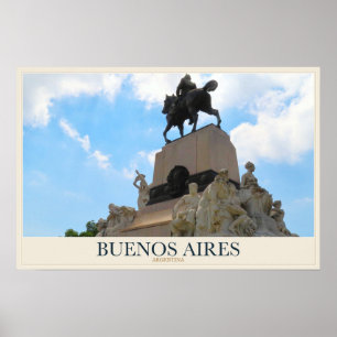 Poster Monumento Equestre em Buenos Aires