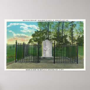 Póster Monumento esquerdo do pé do Gen Benedict Arnold