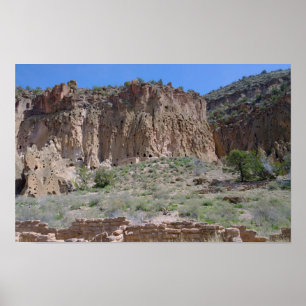 Poster Monumento Nacional Bandelier, Novo México