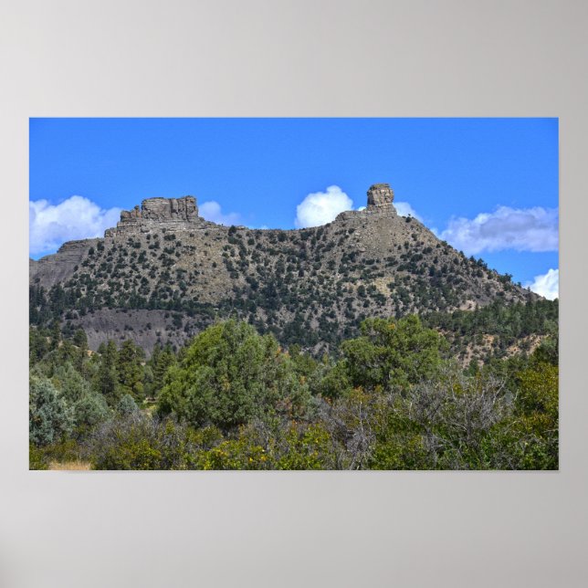 Poster Monumento Nacional Chimney Rock, Colorado (Frente)