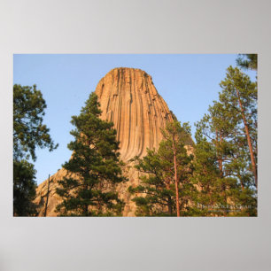 Póster Monumento nacional da torre dos diabos, Wyoming