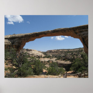 Póster Monumento nacional das pontes naturais