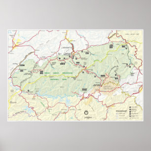 Poster Monumento nacional de Great Smoky Mountains