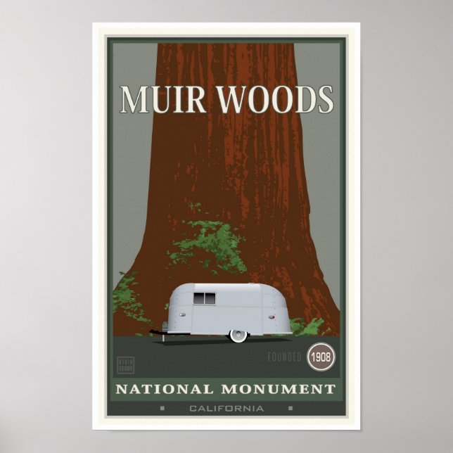 Poster Monumento Nacional de Muir Woods 1 (Frente)