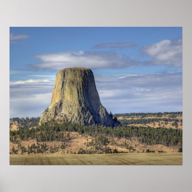 Póster Monumento Nacional Devils Tower (Frente)