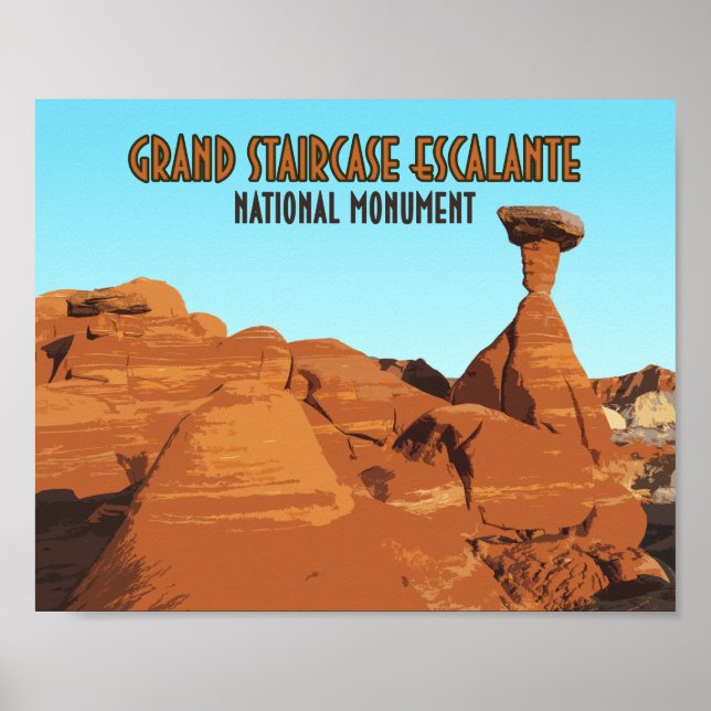 Poster Monumento Nacional Escalante da Grande Escada (Frente)