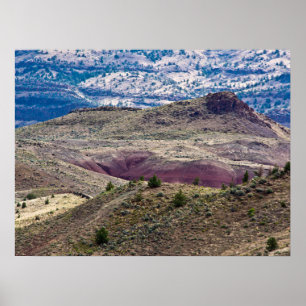 Poster Monumento Nacional John Day Fossil Beds, Oregon