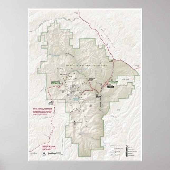 Poster Monumento Nacional Pinnacle (Frente)