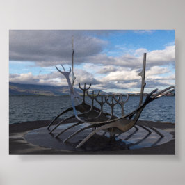 Poster monumento Sun Voyager em Reykjavík