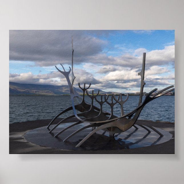 Poster monumento Sun Voyager em Reykjavík (Frente)
