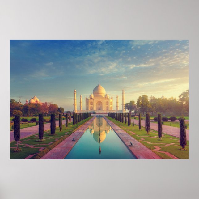 Poster Monumentos | Taj Mahal Colors (Frente)